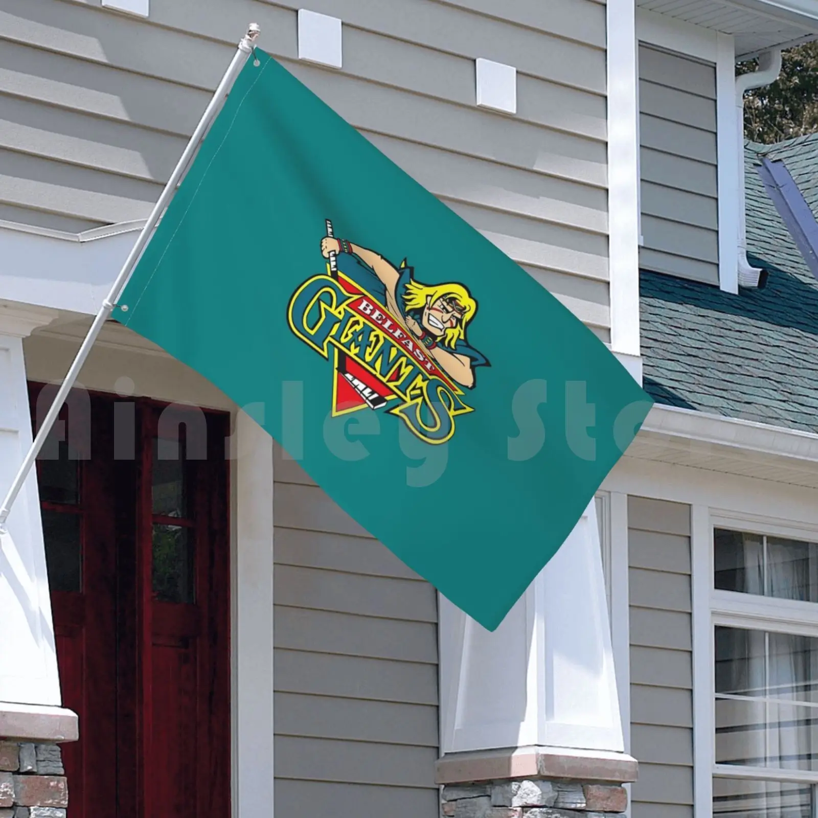 Флаг для хоккея с шайбой Белфаста флаг машины печать на заказ белфастские