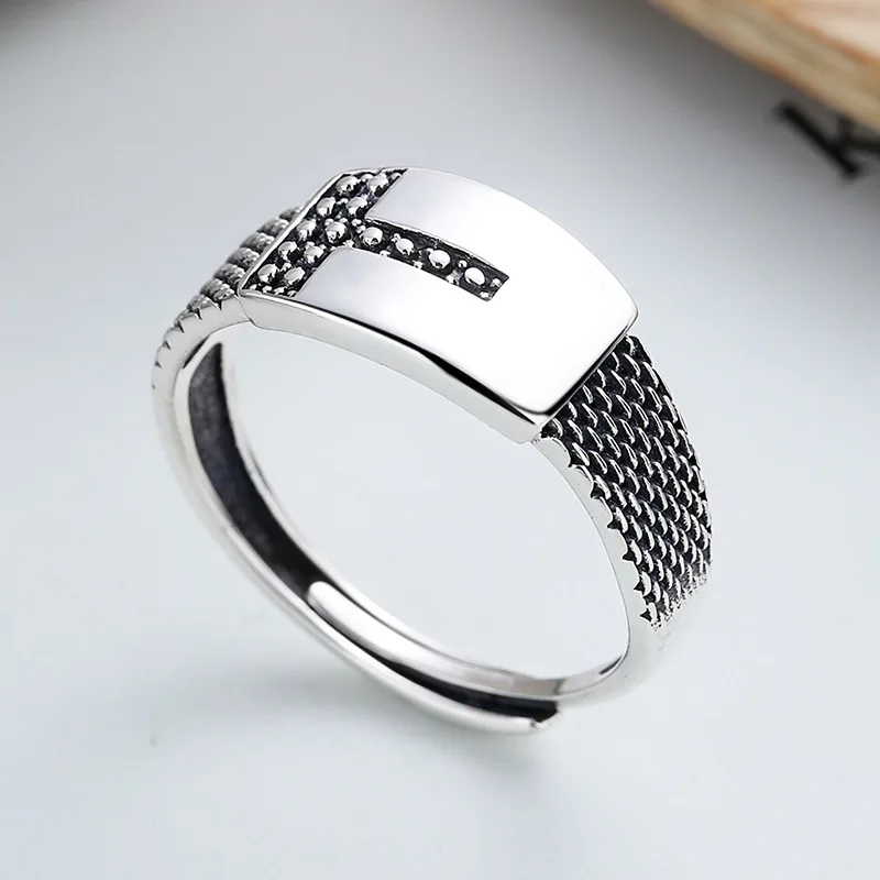

rings for men 925 sterling silver original certified rings for women luxury Retro personality Couple ring free shipping