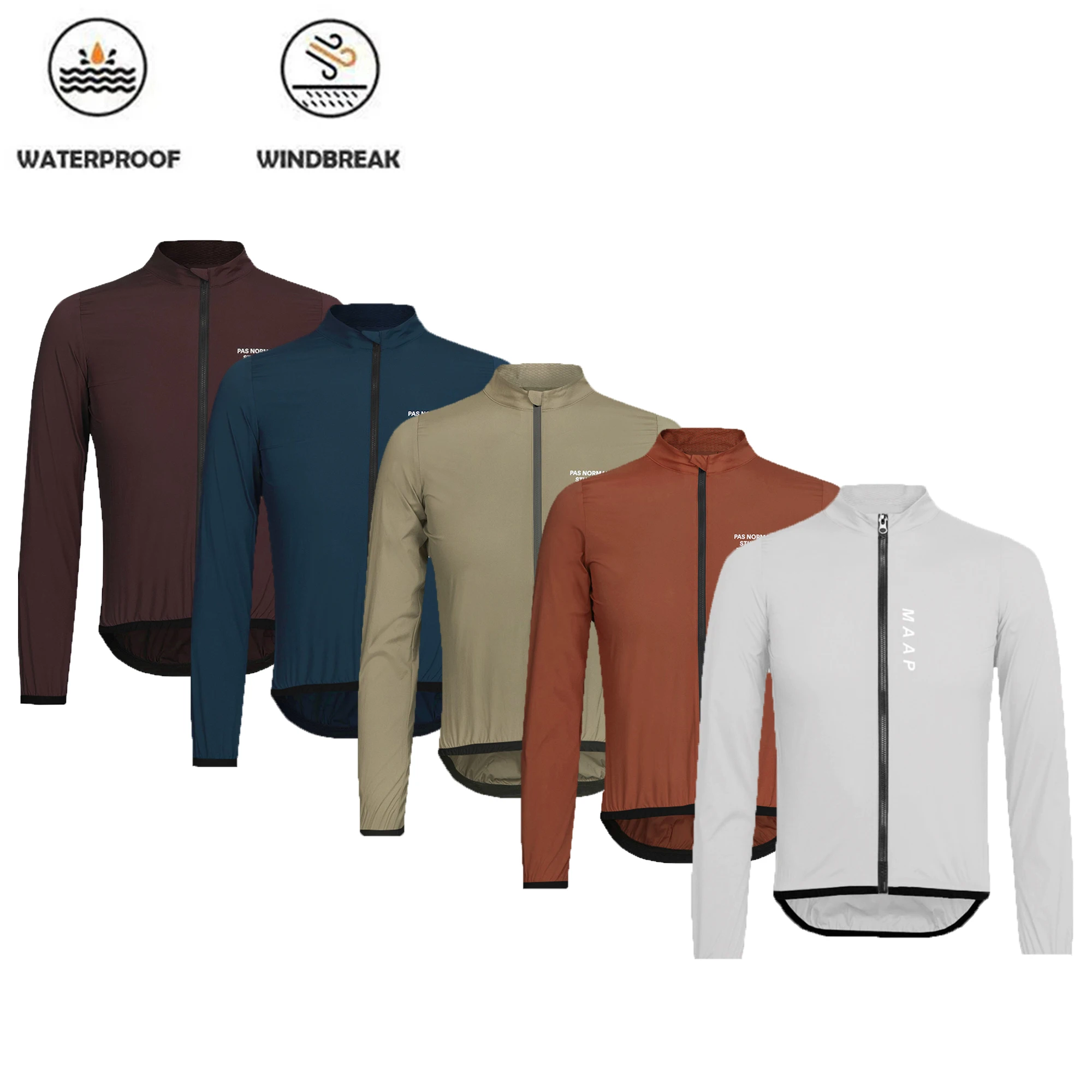 

MAAP Men Windproof Waterproof Autumn Cycling Long Sleeve Jacket Shirt Road Mtb Wear Bike Uniform Bicycle Jerseys Clothing