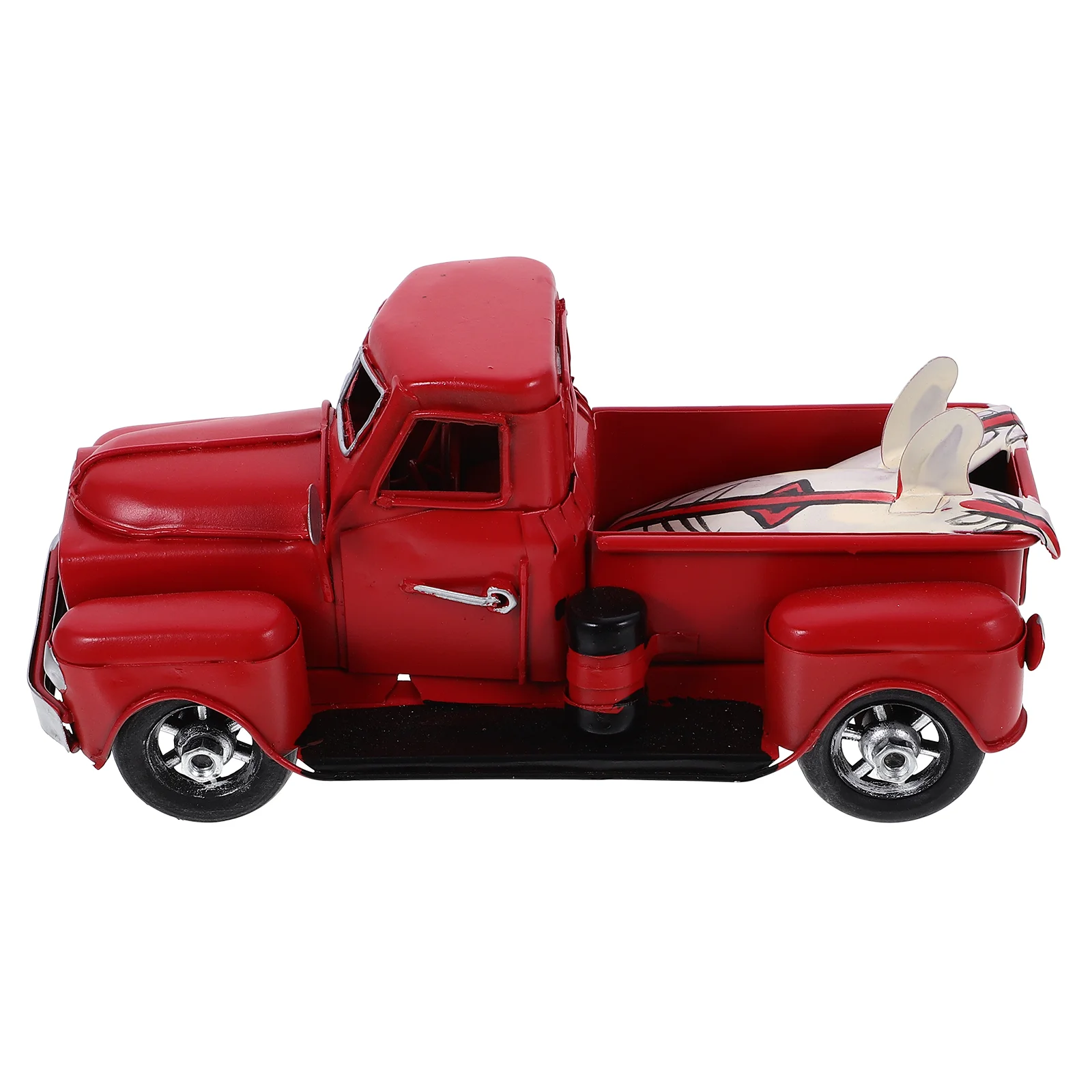 

Stobok Rustic Home Decor Vintage Car Model Pickup Truck Vehicles Simulated Truck Statue Metal Car Photo Prop Mini