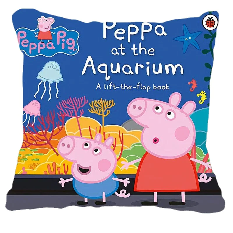 

New Peppa Pig Baby Pillow Pillow George Pig Two-dimensional Anime Pillow Cartoon Daddy Pig Cute Mummy Pig Pillow Gift