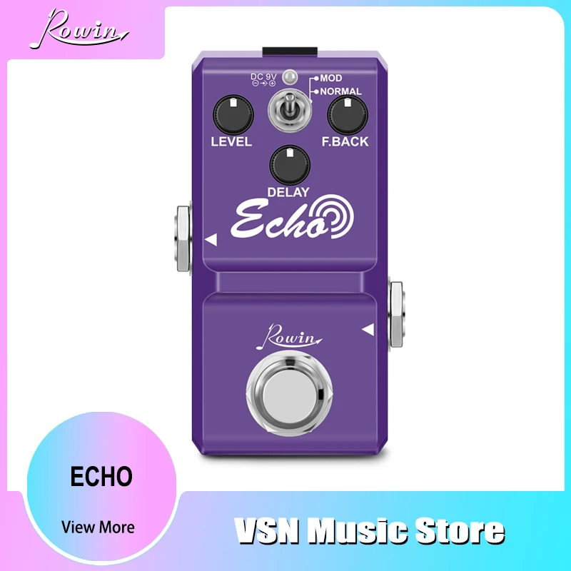 

Rowin Delay Guitar Effect Pedal..This store has closed.Please buy at my new store,keytarsmusic.aliexpress.com.