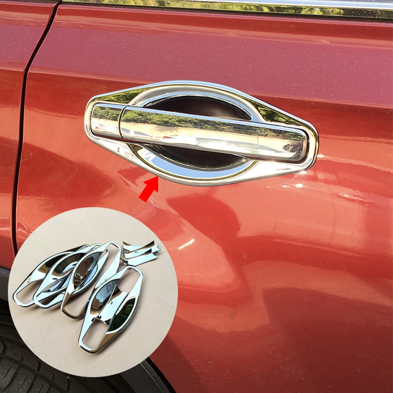 

Подходит для Nissan X-TRAIL XTRAIL T31 Bezel 2008 2009 2010 2011 2012 2013 Хром, отделка чашки, вставка, дверная ручка, крышка чаши, украшение