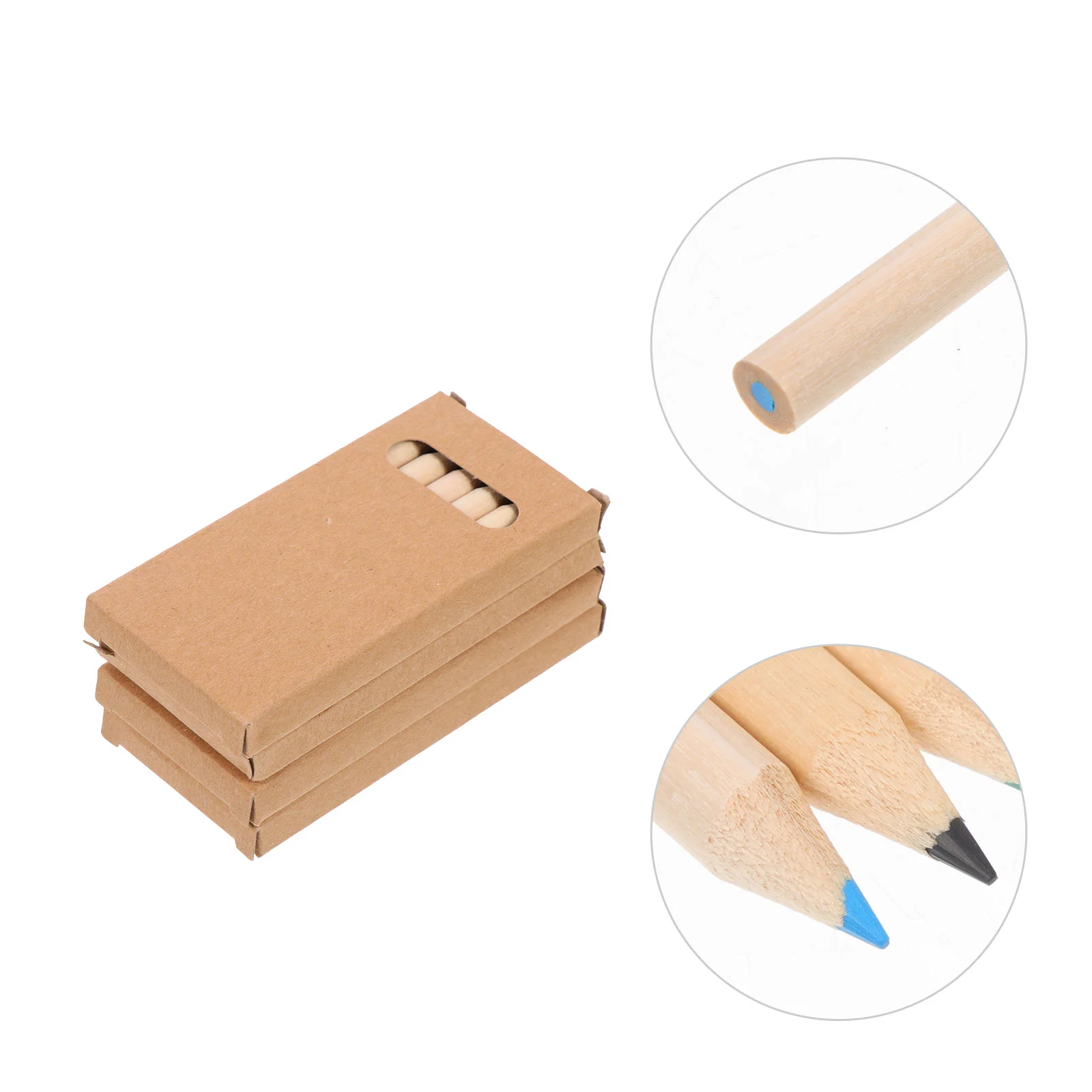 

4 Boxes Portable Kids Pencils Multi-function Pencils Household Drawing Pencils Painting Supplies