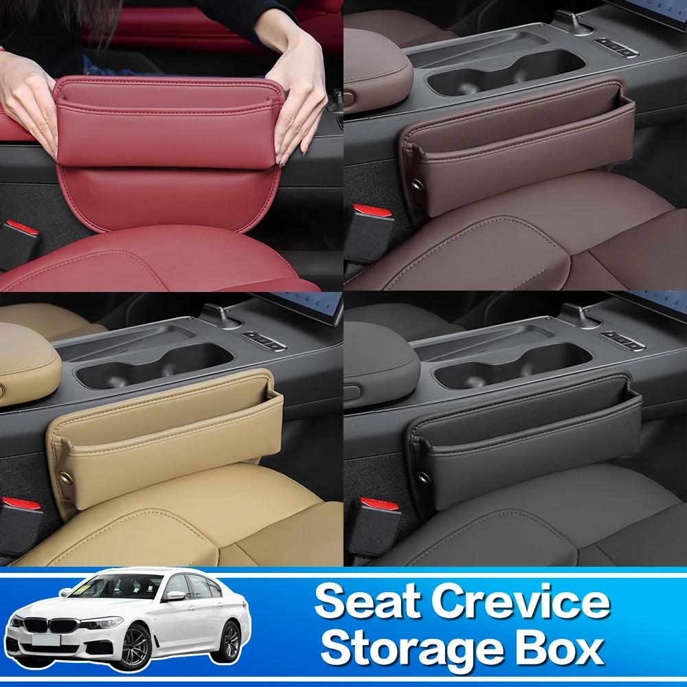 

1X Car Seat Crevice Storage Box / Bag PU Accessories Interior For Honda Crv Accord CR-Z Crz Jazz CIVIC 7th 8th 9th 10th 11th Gen