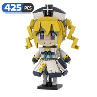 moc game characters barbara genshined impacted anime figure building blocks doll brick cosplay accessories bricks toys girl gift