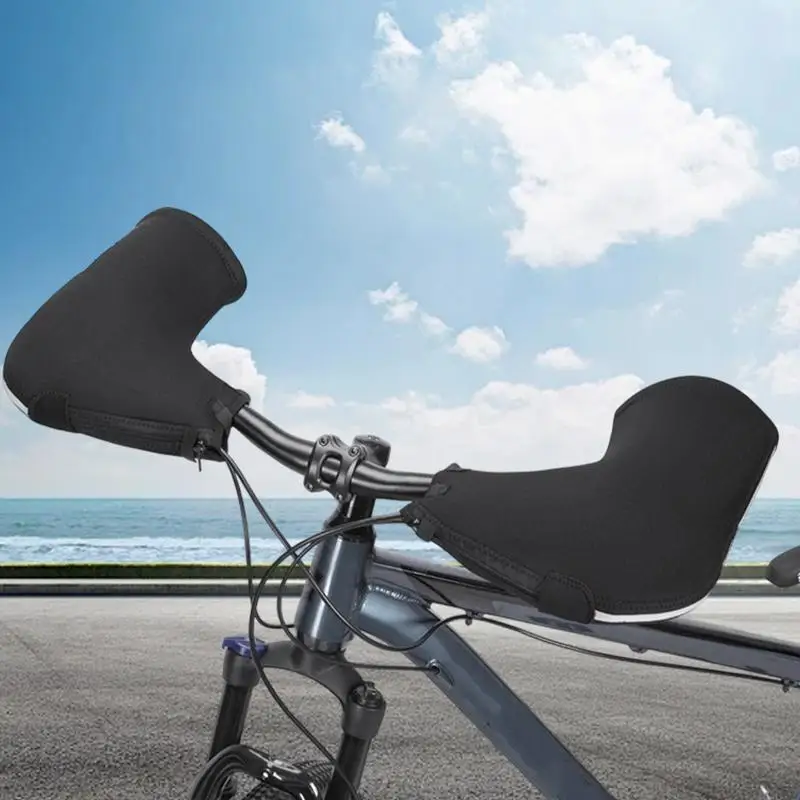 Варежки на руль велосипедные водонепроницаемые варежки для рук ветрозащитные