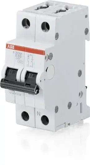 Автоматический выключатель однополюсный+N 16А ABB S201 2CDS251103R0165 (6 кА B) | Строительство