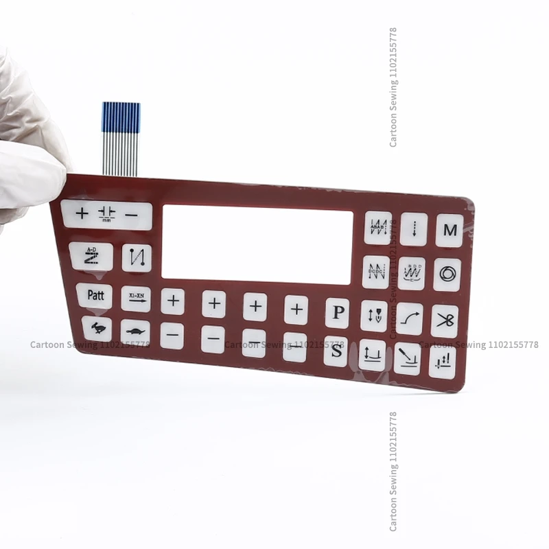 1 шт. новая наклейка на панель управления красная мембранная пленка кнопка