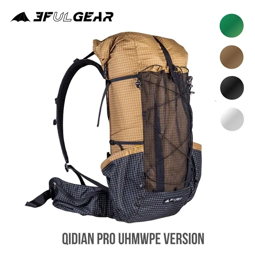 

3F UL GEAR QiDian Pro UL, рюкзак, сумка для альпинизма, кемпинга, походные сумки Qi Dian UHMWPE, Сверхлегкий