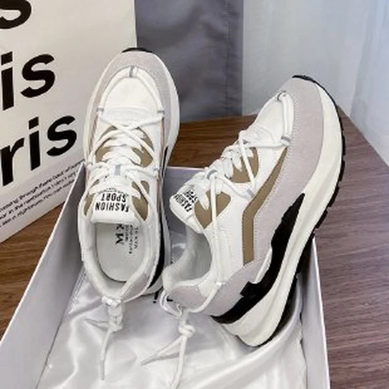 

Women's Sneakers Dad Shoes Casual Platform Shoes Vulcanized Shoes 2022 Fall Fashion Outdoor Running Shoes black Zapatillas Mujer