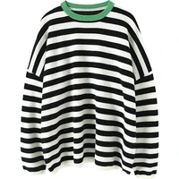 striped oversized 100 cashmere winter warm sweater women new 2022 designer latest fashion for women 2022 clothes loose fitting