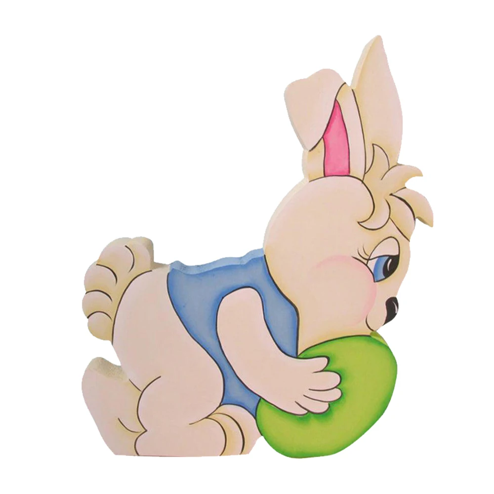

Decorations Easter Supplies Fun Toy Rabbit Egg 4 Colors Resin PVC Board Animation Toys