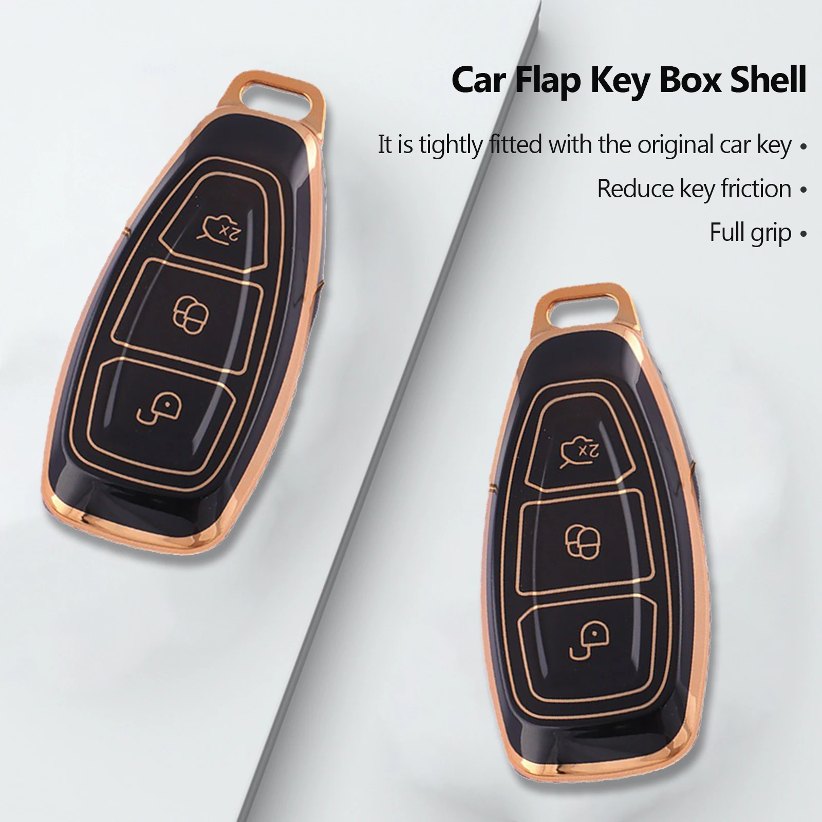 

New TPU Car Remote Smart Key Case Cover Shell For Ford Fiesta Focus 3 4 Mondeo Ecosport Kuga Focus ST Protector Fob Accessories