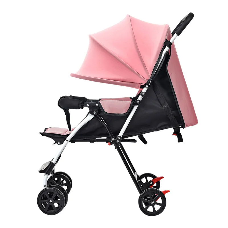 Baby Cart Lightweight Small Baby Stroller Can Lie Flat Portable Folding Airplane Car Pram Shock Absorber Baby Carriage Pushchair