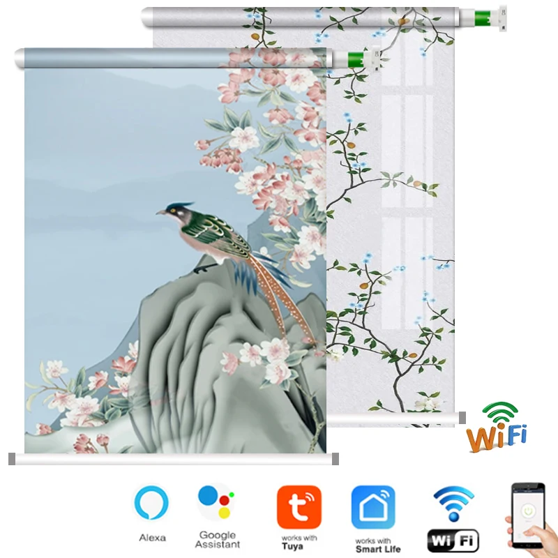 

Electric roller shutter 25mm roller shutter is suitable for graffiti WiFi motor ZigBee gateway control system, 3D printing perso