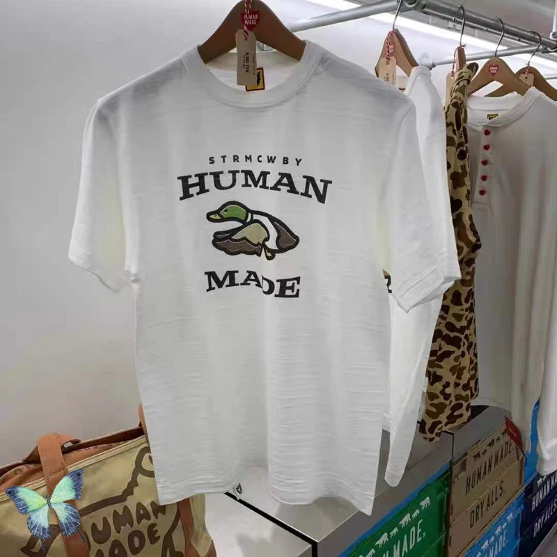 

2022SS Human Made T Shirt Flying Duck Men Women Harajuku Bamboo Cotton Casual Short Sleeve T-Shirt
