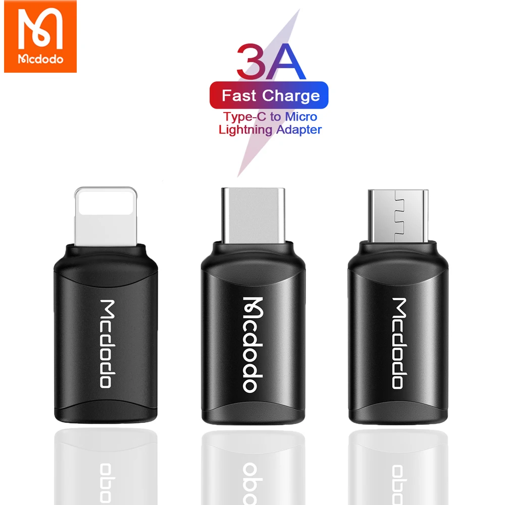 Адаптер Mcdodo OTG USB Type C на Lightning конвертер данных для iPhone 13 12 11 Pro Max Xs iPad Samsung Redmi Android