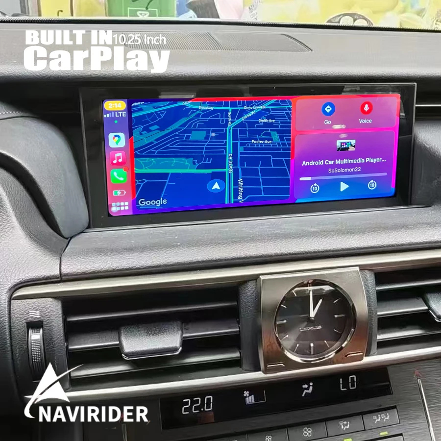 Автомагнитола на Android 14 для Lexus IS RC 200 250 300 350 t h 300-2013 2019 ГБ