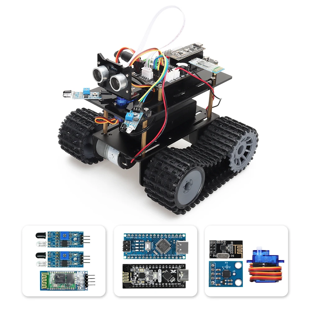 

Умный автомобильный комплект-робот Ultimate для нано-программируемых проектов Arduino, школьный обучающий полный комплект для обучения STEM + электронные коды