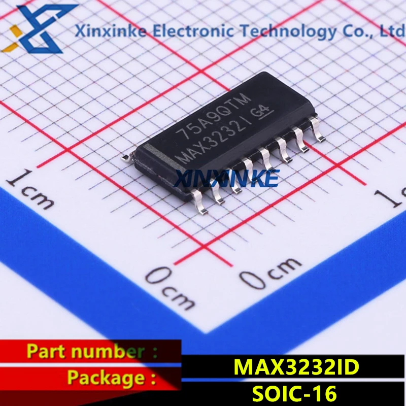 

MAX3232ID MAX3232I SOIC-16 RS-232 Interface IC 3-5.5V Multichannel Line Drvr/Rcvr Full Duplex Transceivers Brand New Original