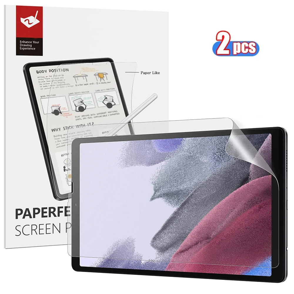 (2 упаковки) Paperfeel Защита экрана для Samsung Galaxy Tab A7 Lite 8 7 SM-T220/T225/T227 матовый экран