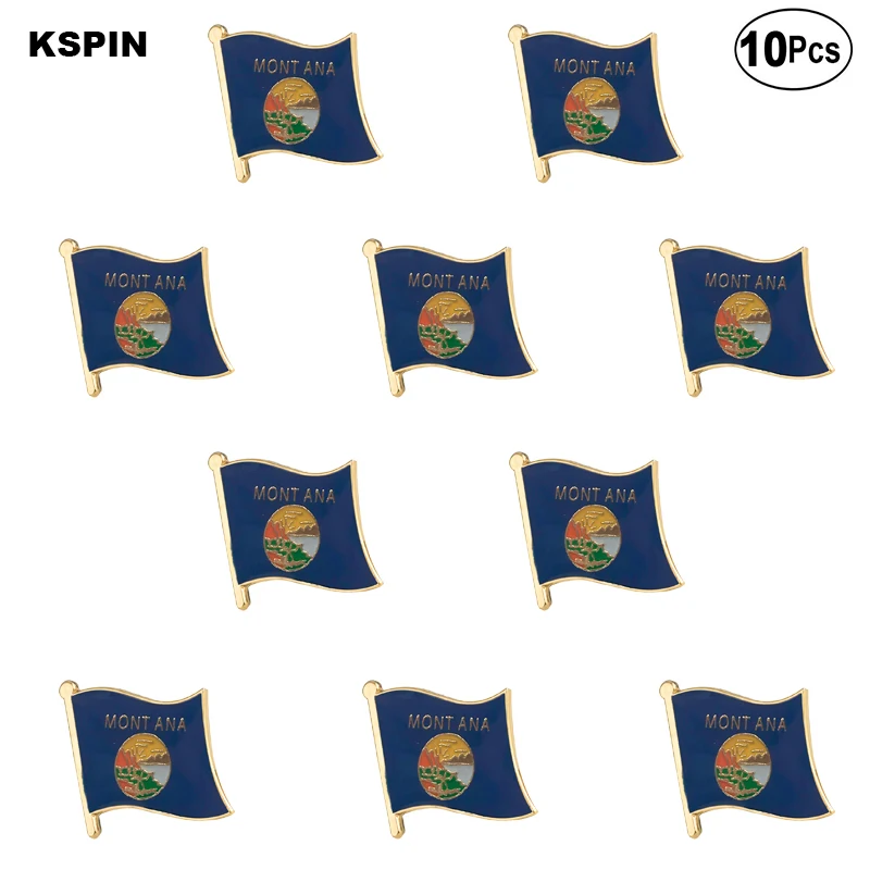 

Montana Lapel Pin Flag badge Brooch Pins Badges 10Pcs a Lot