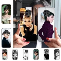 audrey hepburn phone case for redmi 9 5 s2 k30pro silicone fundas for redmi 8 7 7a note 5 5a capa