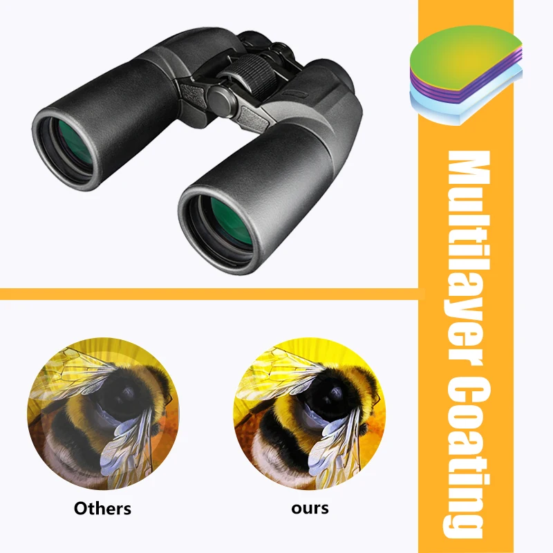 

TOPOPTICAL 10x50 Professional High Definition 50mm Telescope Outdoor Camping Hunting IPX6 Waterproof Binoculars Travel Equipment