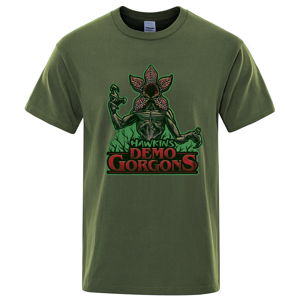 

Hawkins Demogorgons - Sports Team T-Shirt Loose Casual Cotton Streetwear Stranger Things T-shirt Hip Hop Cotton Tee Quality Tops