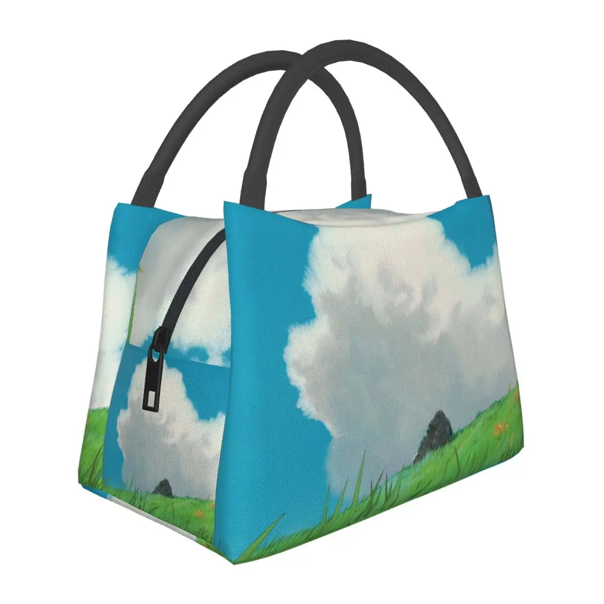 

Упаковочная Сумка Для ланча с изображением облаков, красивый Ланч-бокс с принтом в виде пейзажа, забавная сумка-холодильник для пикника, пор...
