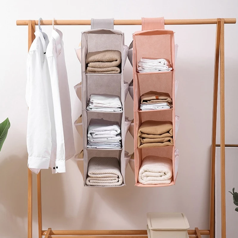 

Shelf And Storage 4-shelf Organization Shelves Closets Hanging Closet Organizer Clothes Wardrobe