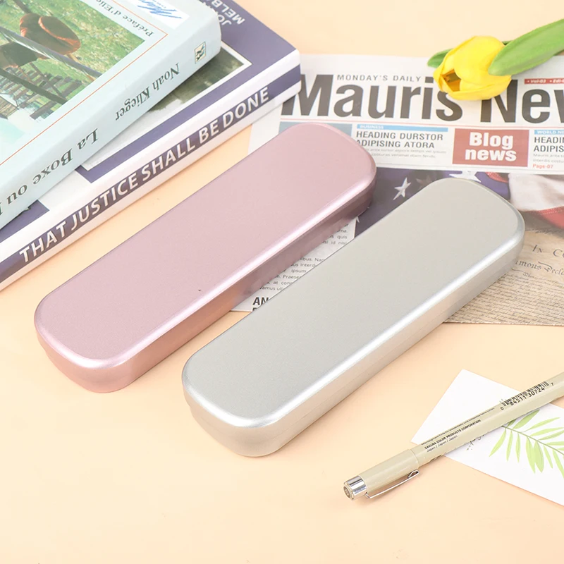 

1Pc Tinplate Stationery Box Metal Pen Box Gift Pen Box Storage Box Pencil Case Pencil Storage Supplies Tool
