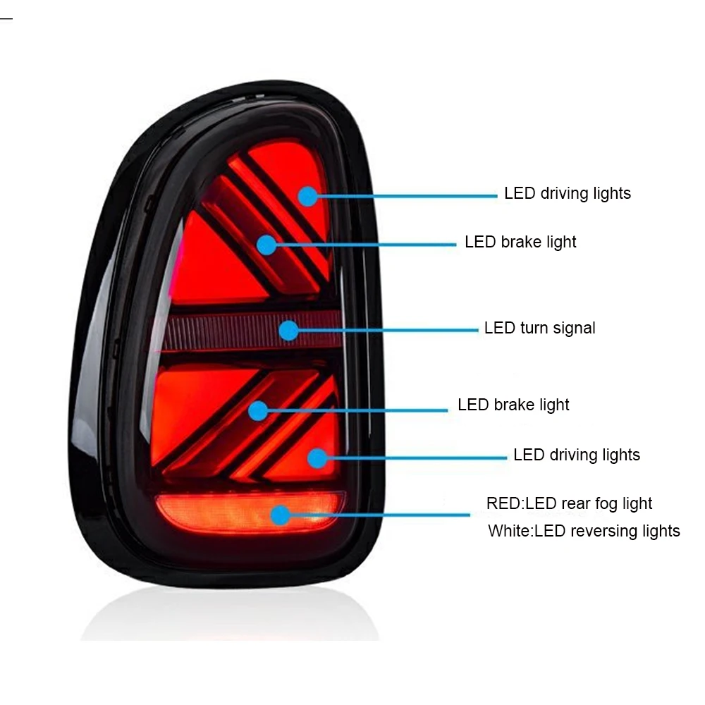 Светодиодные фары с задними фонарями для BMW Mini R60 2010-2016