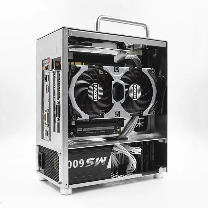 Чехол для ПК игровой корпус ITX MINI алюминиевый SFX блок питания - Цена: 10765.41