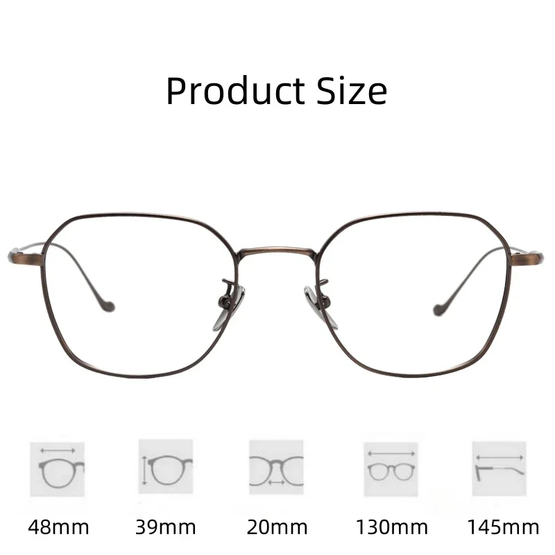 KJDCHD модные удобные очки винтажные роскошные из чистого титана оптические оправы