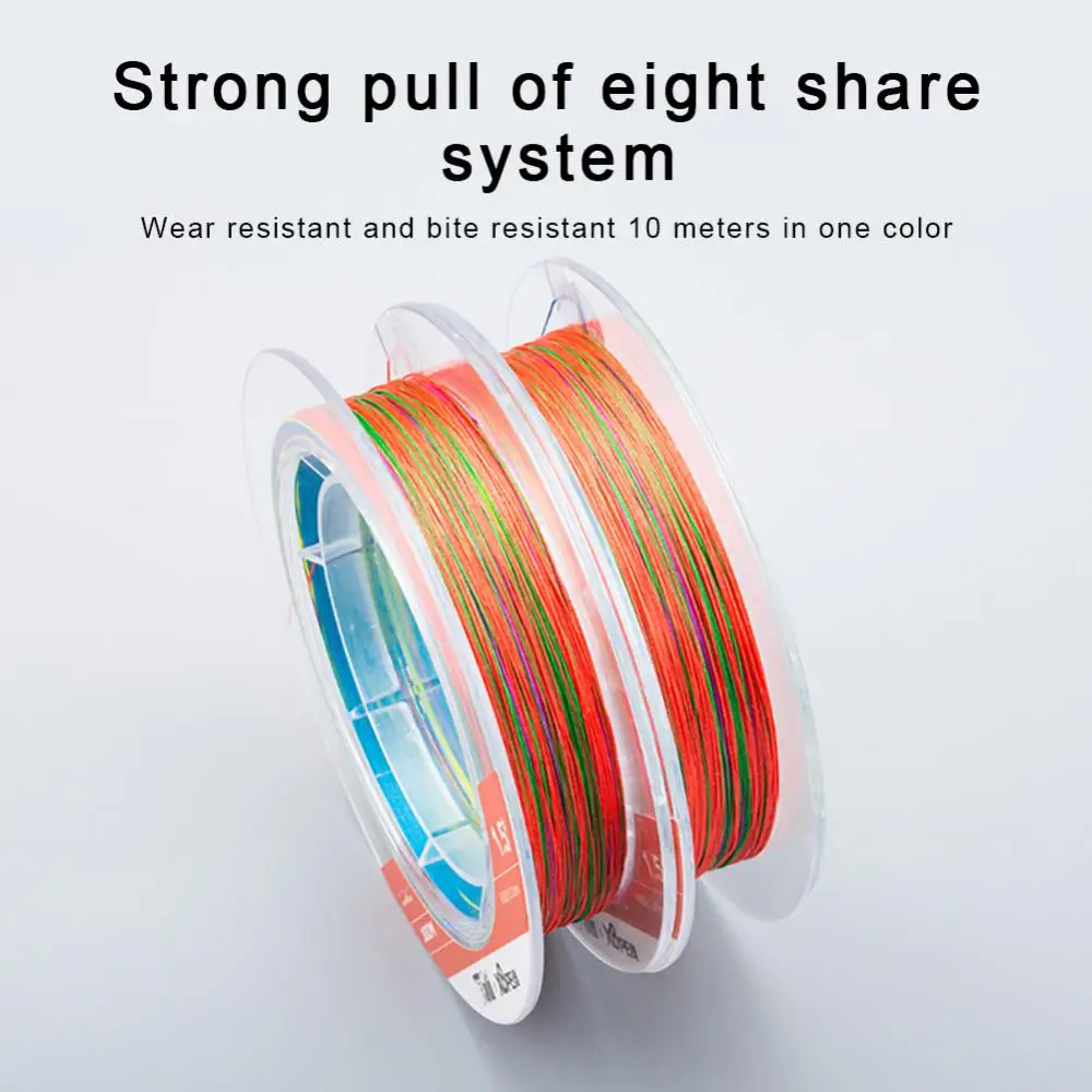 

Multicolored Fishing Line Waterproof Fly Line Strong Pulling Force Pe Line Eight Share System 100m Bite Resistant Wear-resistant