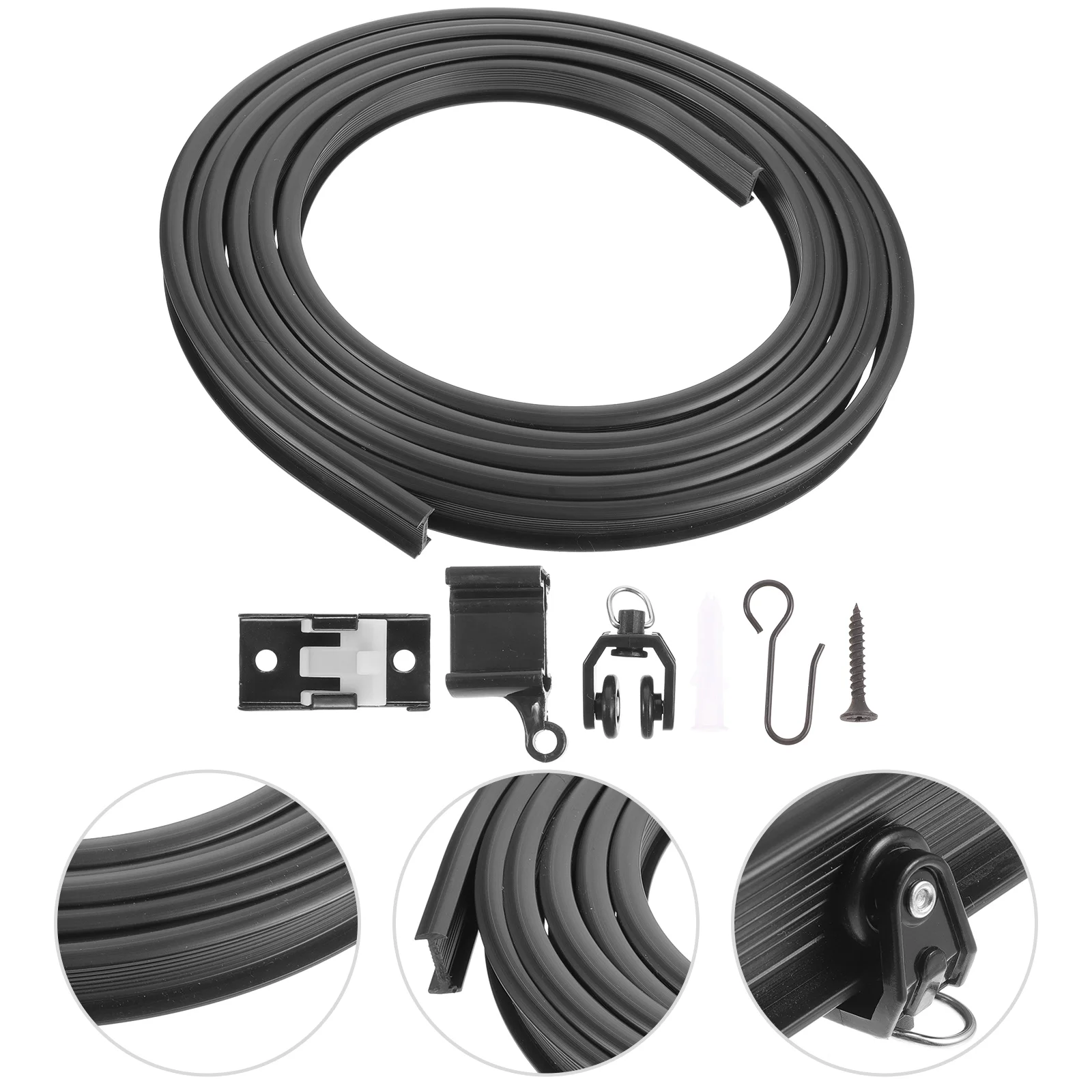 

1 Set Curtain Tracks Curtain Rail Track Curtain Track Curtain Track Wall Mount Ceiling Mounted Curtain Track