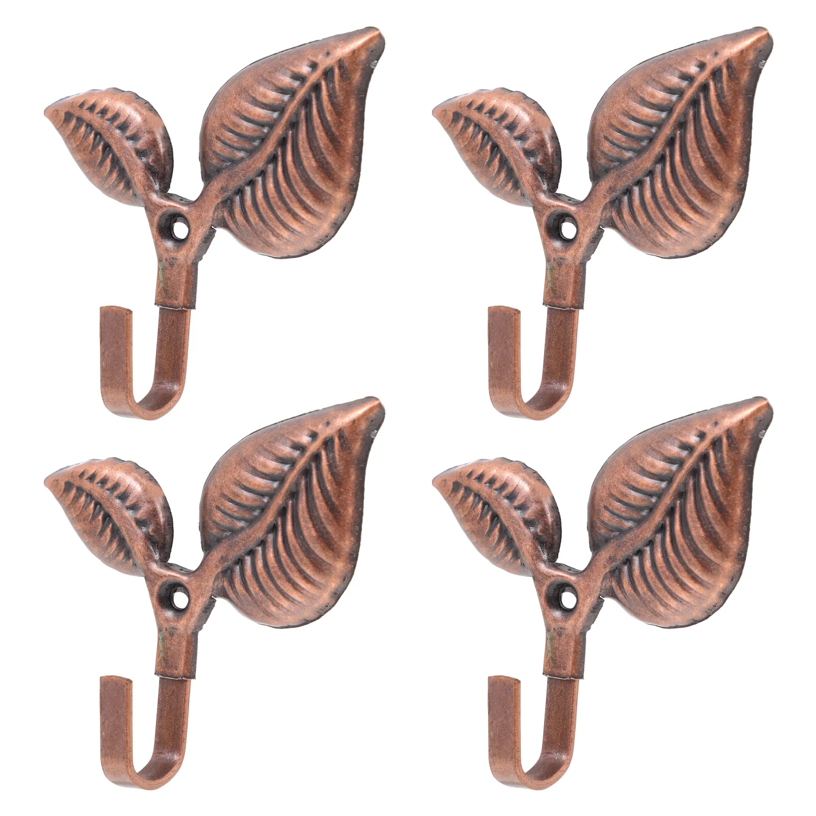 

4 Sets Wall Mounted Clothing Rack Decorative Hooks Single Coat Hanger Bathroom Wall Hook Decorative Wall Hooks