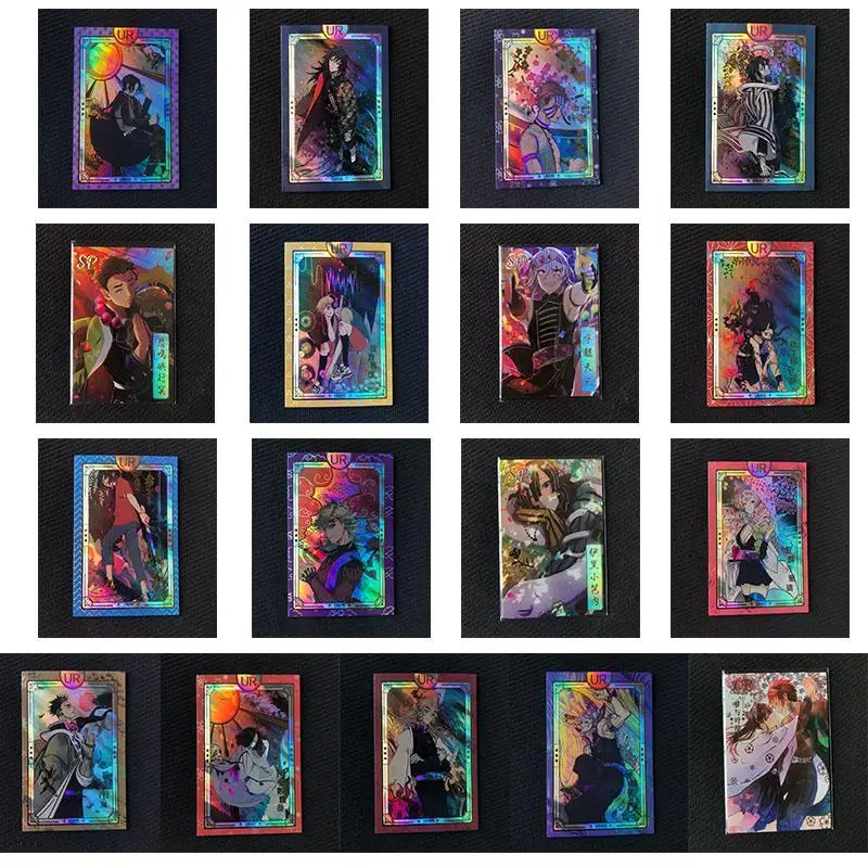 

Demon Slayer Anime Kamado Nezuko Uzui Tengen Iguro Obanai Rare Sp Cp Ur Collectible Toy Flash Card Christmas Birthday Present