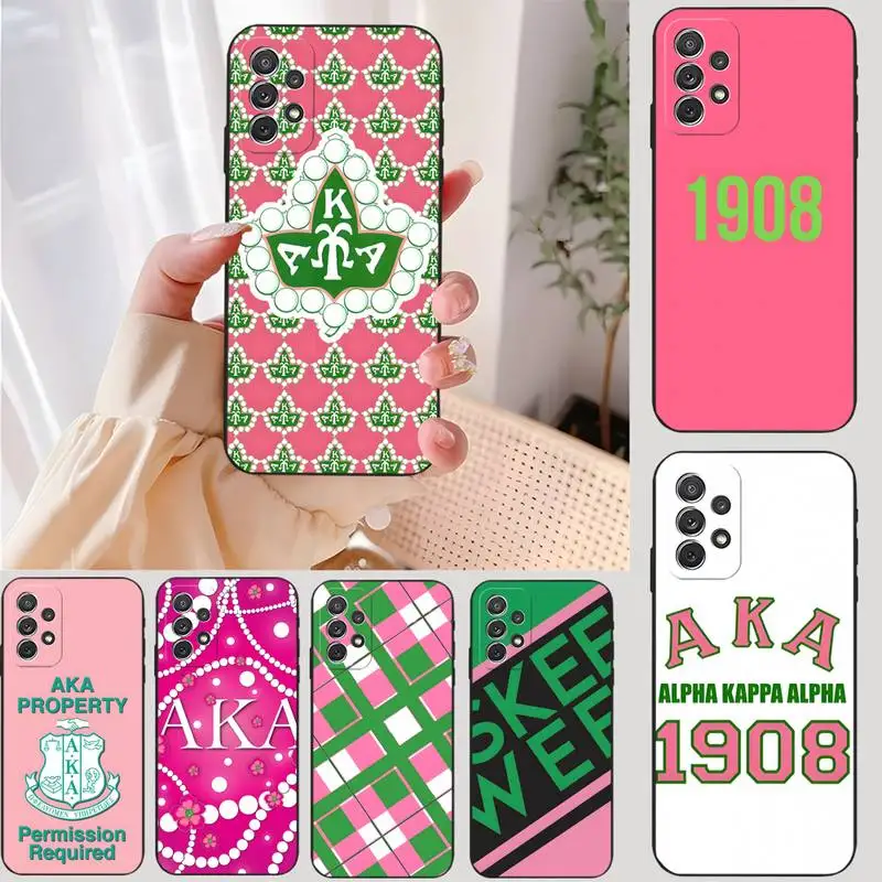 

Alpha Kappa Alpha Phone Case For Samsung S22 S22Ultra S30 S21 S20 S10 E Plus Ultra Lite S21Fe S9Plus Fundas Shell Cover