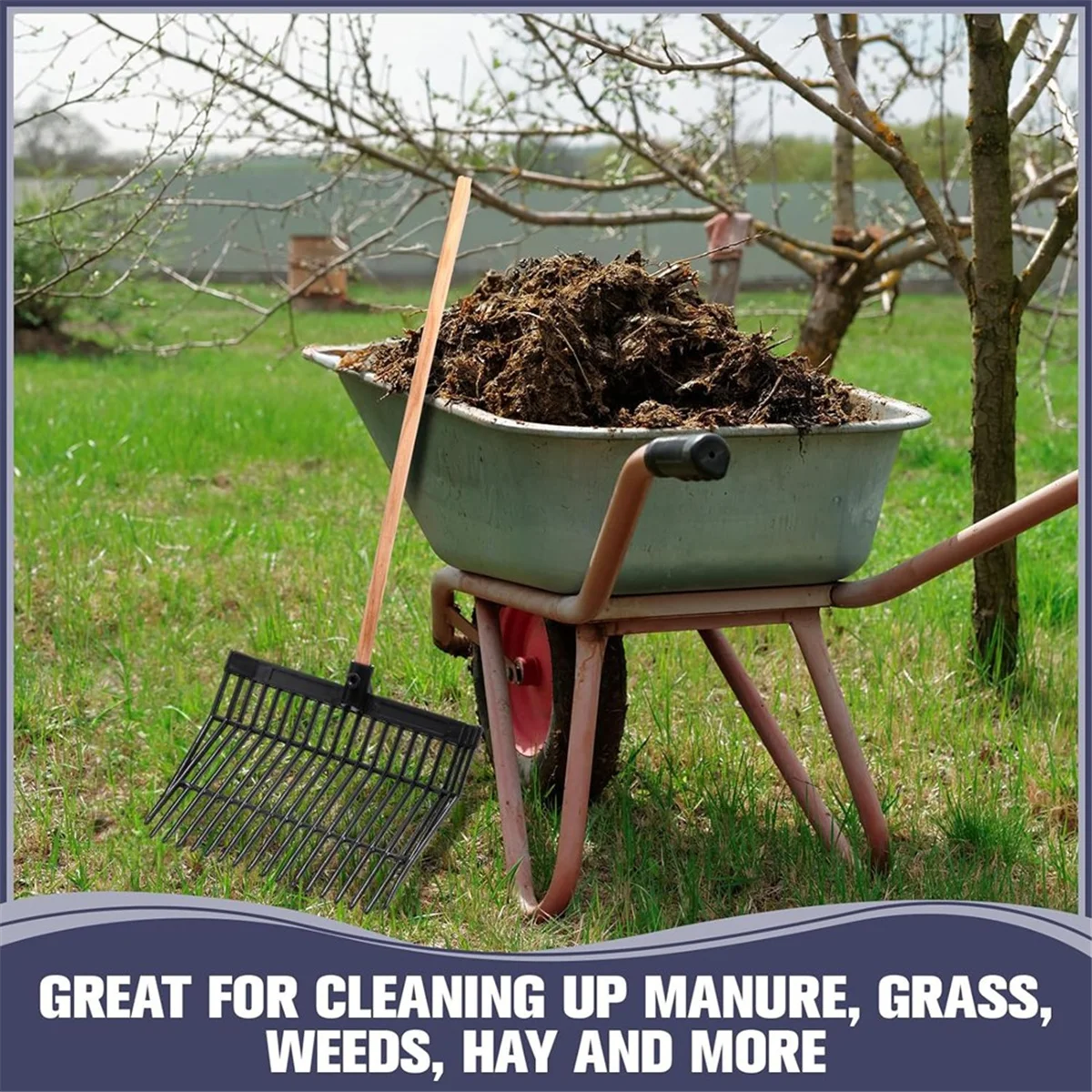 Сменная головка вилки Manure вилы грабли для конского мастера подбора стабильное