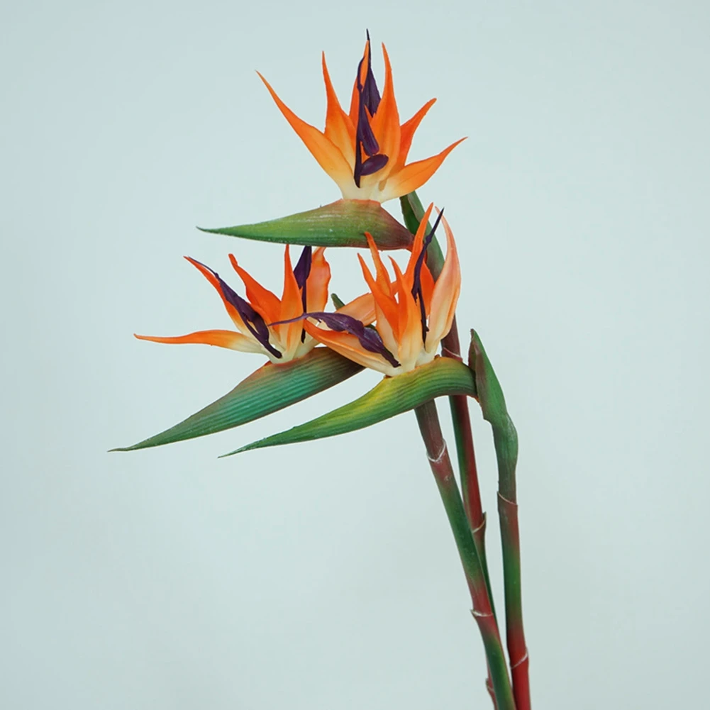 

Artificial Flowers Bird of Paradise Greenery Plants Indoor Outside Garland Home Garden Office Decorations(6 Pack)