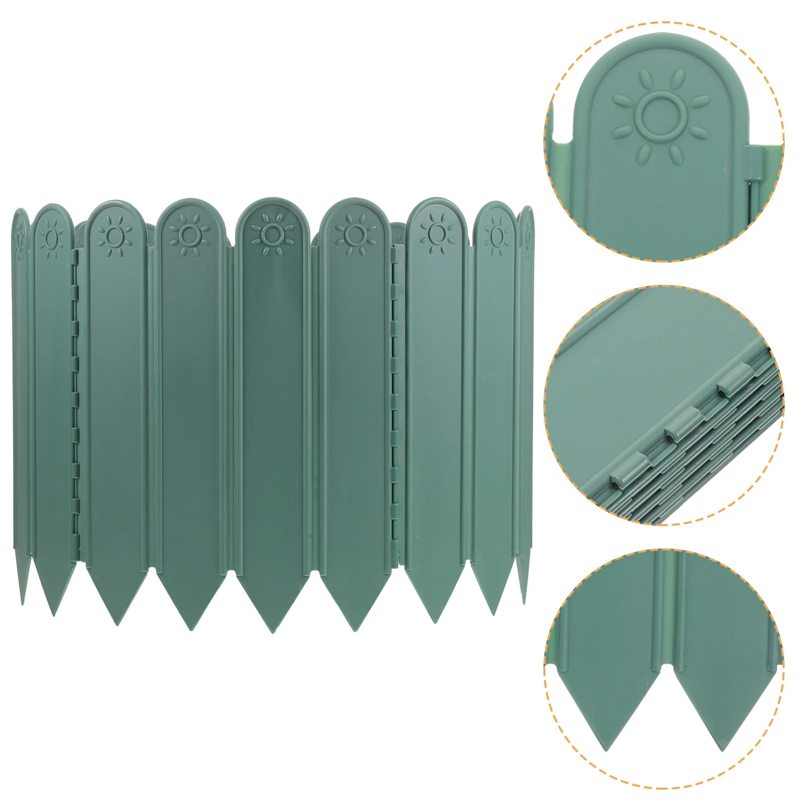 

Flowerpot Plastic Garden Fence Temporary Fencing Decorative Outdoor Pots Border No Dig Panels