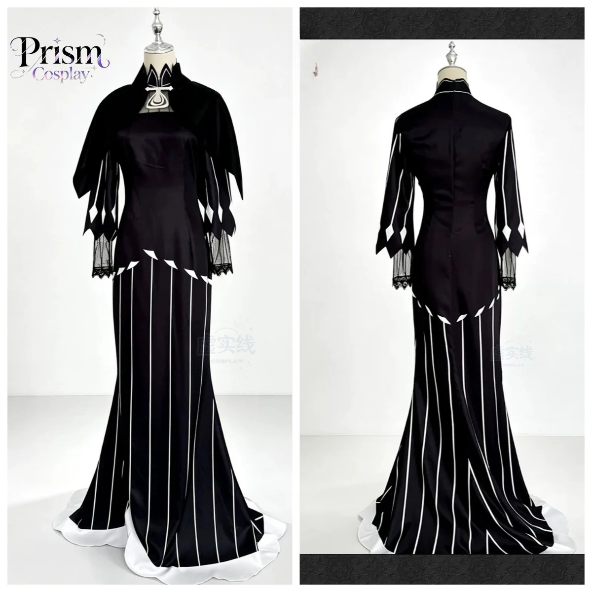 Фото Костюм для косплея Zero Echidna Greed Witch, черное платье русалки с длинными рукавами из кружева, полный комплект для женщин, наряд для Comic-Con и Хэллоуина. №1