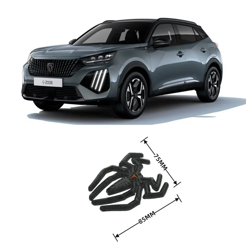 2 шт. 3D металлические наклейки на автомобиль для Peugeot 2008