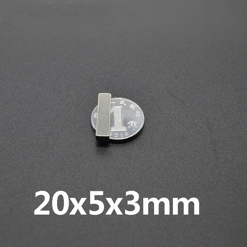 

20/30/50PCS 20x5x3 mm Powerful Block Magnets strong N35 Neodymium Magnet sheet 20x5x3mm Permanent NdFeB Magnet 20*5*3 mm