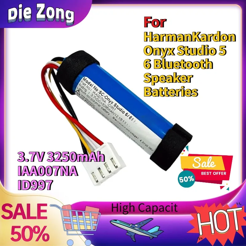 Фото В наличии: Сменные аккумуляторы 3.7V 3250mAh IAA007NA ID997 для Bluetooth-колонок HarmanKardon Onyx Studio 5 6 №1