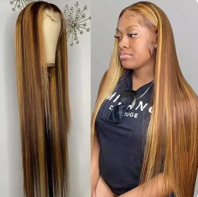 13x4 krulneskant вурпруик 13*4 Bruine Lange перезаряжаемая Передняя панель Amazon