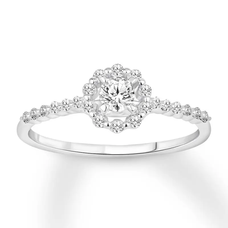 

HESHI Diamond Engagement Ring Round-cut White
